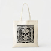 ハロウィンビクトリアンダーク華美アカデミアスカル トートバッグ (正面)