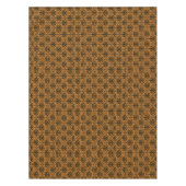 ハロウィンビクトリアンブロケダマスクブラックONオレンジ テーブルクロス (正面)