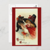 ハロウィンビクトリアン用挨拶はがき ポストカード (正面/裏面)