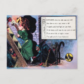 ハロウィンビクトリアン詩1葉書 ポストカード (正面)