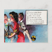 ハロウィンビクトリアン詩4葉書 ポストカード (正面)