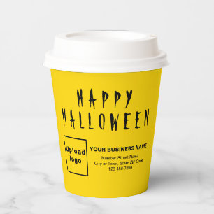 ハロウィンビジネスイエロー紙カップ 紙コップ