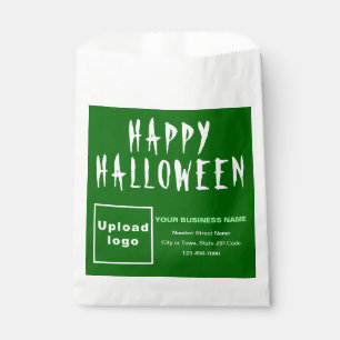 ハロウィンビジネスグリーンバックグラウンド紙バッグ フェイバーバッグ