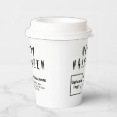 ハロウィンビジネスホワイト紙カップ 紙コップ (右)