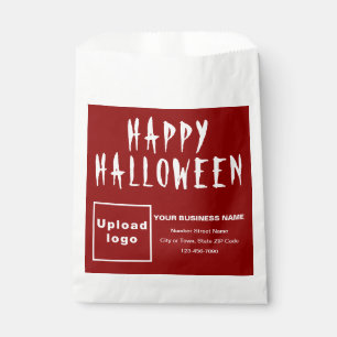 ハロウィンビジネスレッド背景紙バッグ フェイバーバッグ