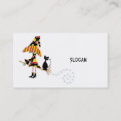 ハロウィンビジネス個人的なカード 名刺 (裏面)