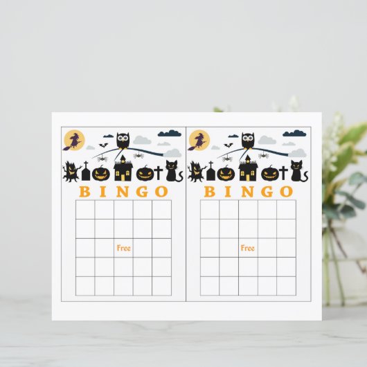 ハロウィンビンゴカード (スタンド正面)