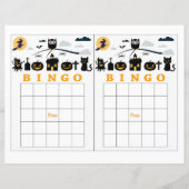 ハロウィンビンゴカード (正面)