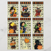 ハロウィンビンゴポケットカードクリップアートシート (正面)