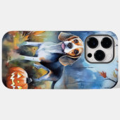 ハロウィンビーグルとかぼちゃの怖いデザイン Case-Mate iPhoneケース (裏面 (横))