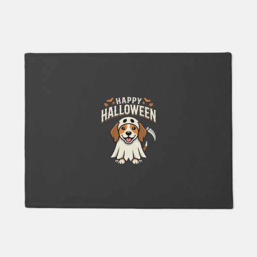 ハロウィンビーグル犬デザイン_1 ドアマット (正面)