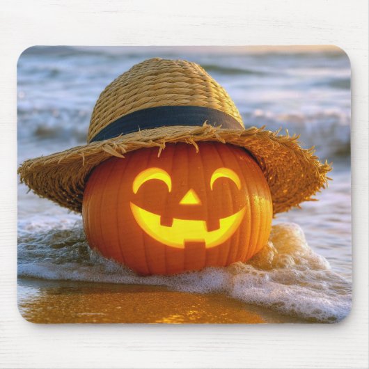 ハロウィンビーチジャックオランタン マウスパッド (正面)