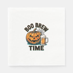ハロウィンビールTシャツ ビンテージ パンプキンパーティーTシャツ_1 スタンダードランチョンナプキン