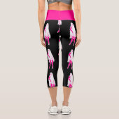 ハロウィンピンアップ幽霊ピンク カプリレギンス (裏面)