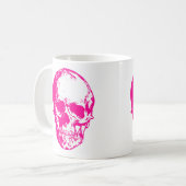 ハロウィンピンクスカルゴシック コーヒーマグカップ (正面左)