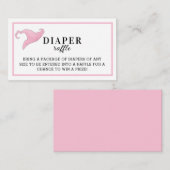 ハロウィンピンクaベビーが醸造おむつラッフル エンクロージャーカード (正面/裏面)