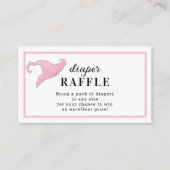 ハロウィンピンクaベビーが醸造おむつラッフル エンクロージャーカード (正面)