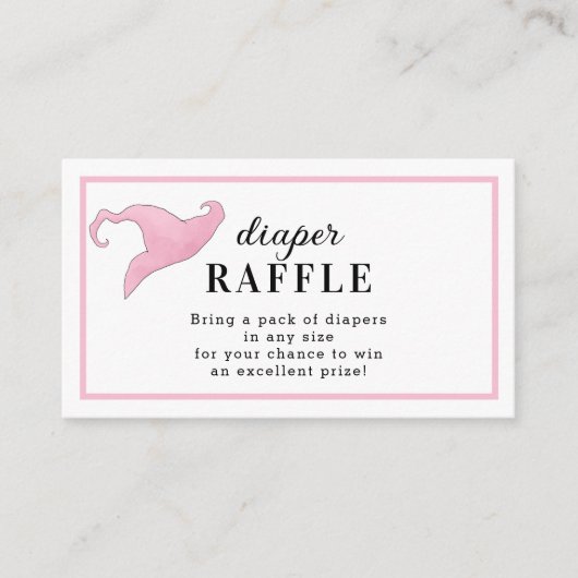 ハロウィンピンクaベビーが醸造おむつラッフル エンクロージャーカード (正面)