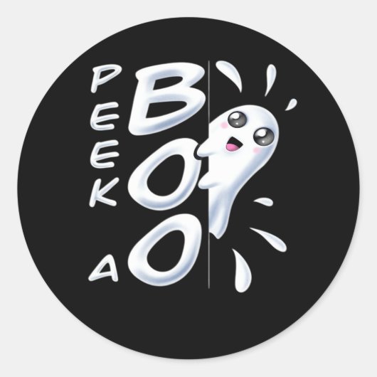 ハロウィンピーカボハロウィーンの衣装 ラウンドシール (正面)