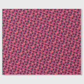 ハロウィンピーチブラックパタミニマルーン ラッピングペーパー (フラット)