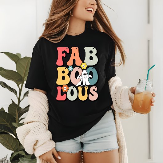 ハロウィンファボラス幽霊レトログルーヴィおもしろい トライブレンドＴシャツ