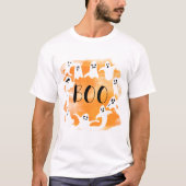 ハロウィンファミリー一致不気味幽霊パーティー Tシャツ (正面)