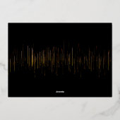 ハロウィンファミリー4枚フォトコラージュ 箔招待状 (裏面)