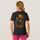 ハロウィンファミリーM スクエアポンプキンモンスター娘 Tシャツ (裏面フル)