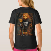 ハロウィンファミリーM スクエアポンプキンモンスター娘 Tシャツ (裏面)