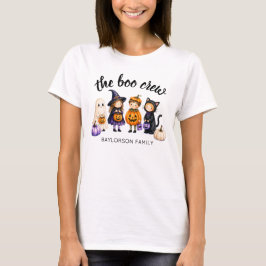 ハロウィンファミリーTシャツ レディース The Boo Crew オーダーメイド Tシャツ