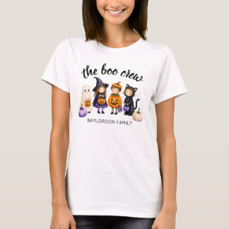 ハロウィンファミリーTシャツ レディース The Boo Crew オーダーメイド Tシャツ