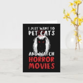 ハロウィンファンのためのハロウィンホラーデザイン カード (黄色い花)