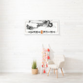 ハロウィンファン |魔女と猫のトリックまたはトリートドア 横断幕 (インサイチュ)