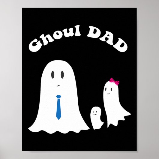 ハロウィンファーザーグールパパハロウィンおもしろい衣装 ポスター (正面)