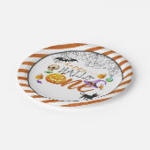 ハロウィンファースト誕生日パーティープレート ペーパープレート (アングル)