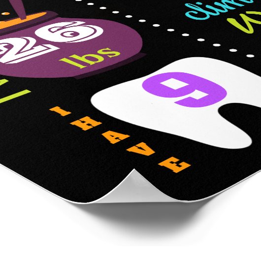 ハロウィンファースト誕生日黒板サイン ポスター (角)