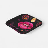 ハロウィンフェミニンピンク ペーパープレート (傾斜あり)