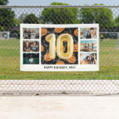 ハロウィンフォトコラージュ10th誕生日パーティー 横断幕 (インサイチュ)