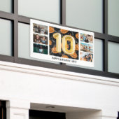 ハロウィンフォトコラージュ10th誕生日パーティー 横断幕 (ビルの外側)