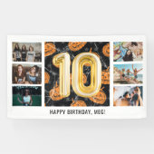 ハロウィンフォトコラージュ10th誕生日パーティー 横断幕 (横)