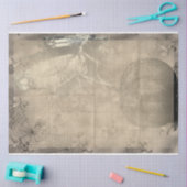 ハロウィンフクロウとカボチャヴィンテージ不気味 薄葉紙 (クラフト)