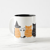 ハロウィンフクロウ ツートーンマグカップ (正面左)