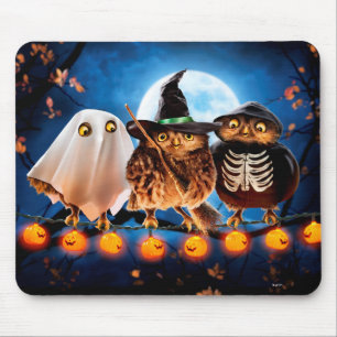 ハロウィンフクロウ マウスパッド