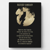 ハロウィンフクロウ&ムーンホリデーデコレーション フォトプラーク (正面)