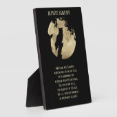 ハロウィンフクロウ&ムーンホリデーデコレーション フォトプラーク (側面)