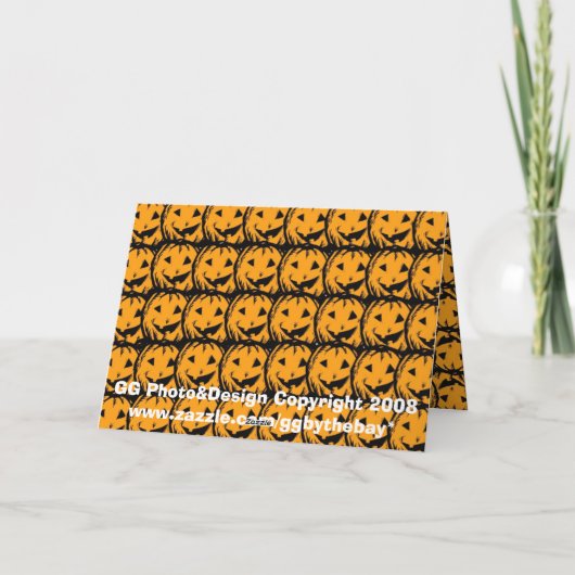 ハロウィンフラワーズ カード (裏面)