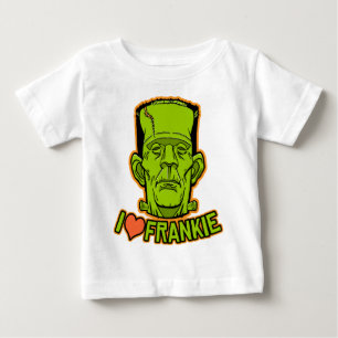 ハロウィンフランケンシュタインの乳児のTシャツ ベビーTシャツ