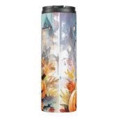 ハロウィンフランスのブルドッグとカボチャ怖い タンブラー (裏面)