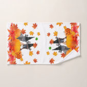 ハロウィンフランスのブルドッグパピータオルセット バスタオルセット (ハンドタオル)