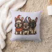 ハロウィンフランスのブルドッグ クッション (ブランケット)